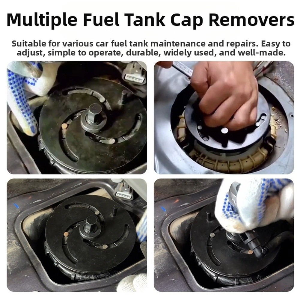 Adjustable Car Fuel Tank Cover Wrench 87 to 170mm Compact Portable Tool