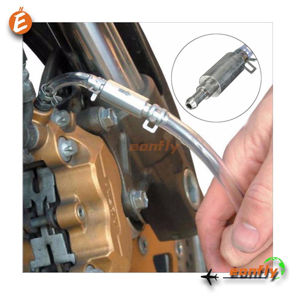 Motorcycle Car Clutch Brake Bleeder Hose One Way Valve Tube Bleeding Tool Kit