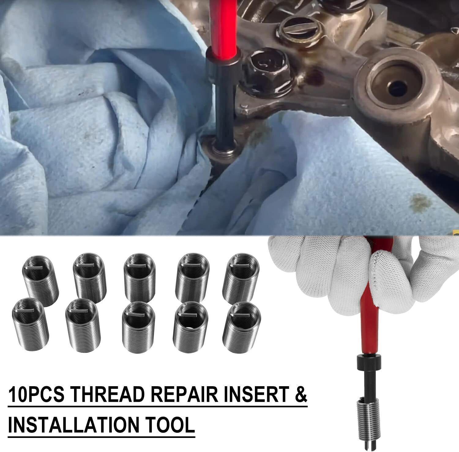 1420 Thread Repair Insert Tool Kit 11.5mm x 1.5 For Honda Toyota Accord L4 CR-V