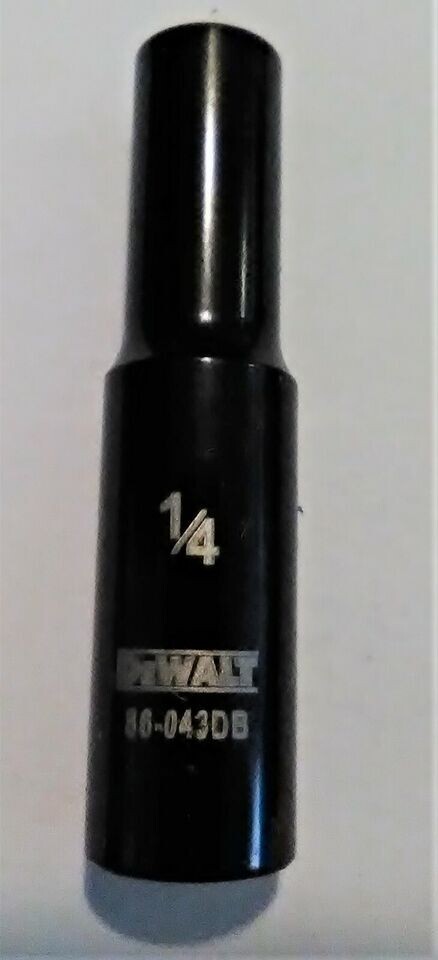 Dewalt 1/4″ x 1/4″ Deep Socket 86-043DB Black Chrome