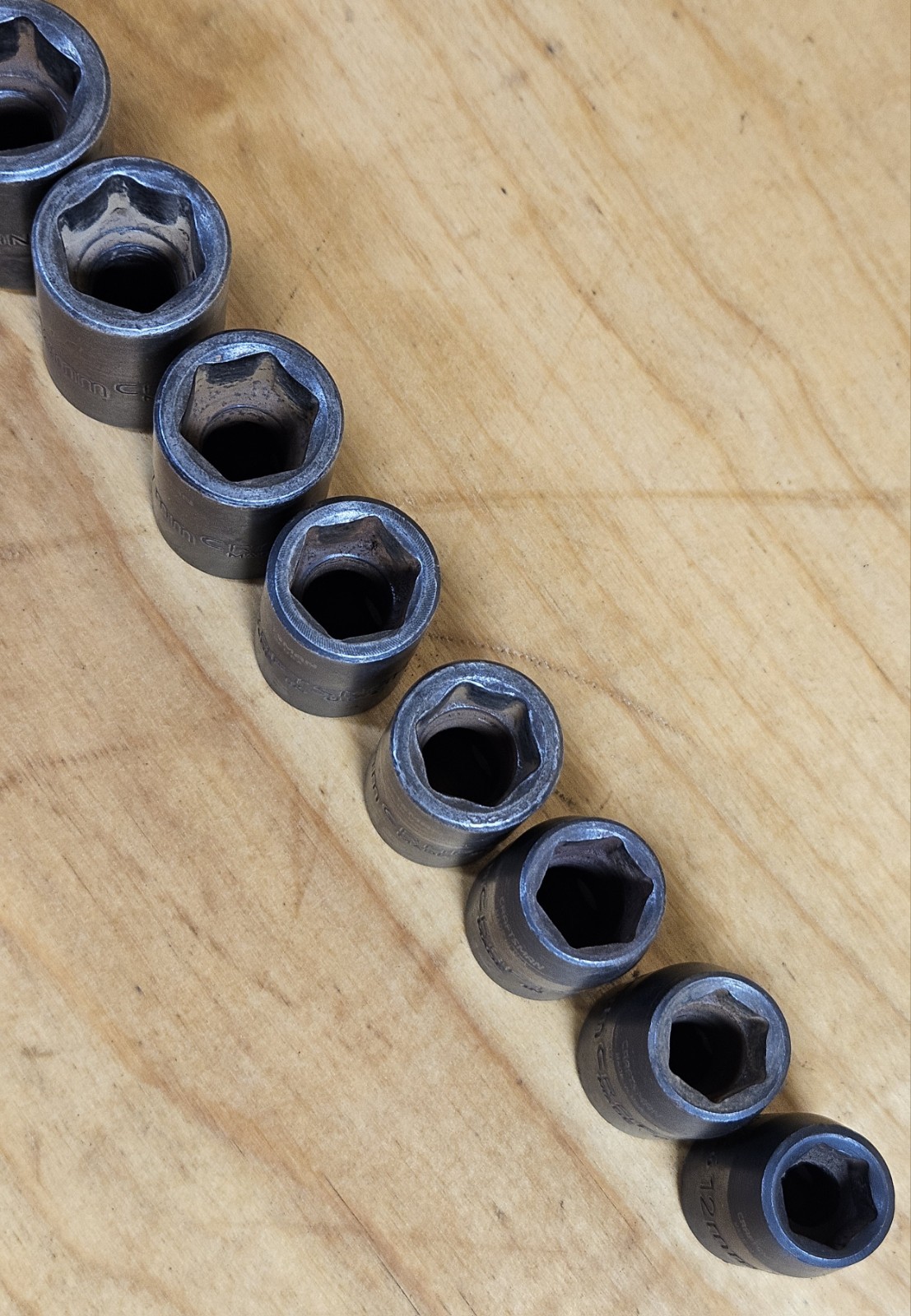 USA Used METRIC Craftsman GK 1/2″ Drive Impact Socket Set 12 Pieces 12mm-27mm