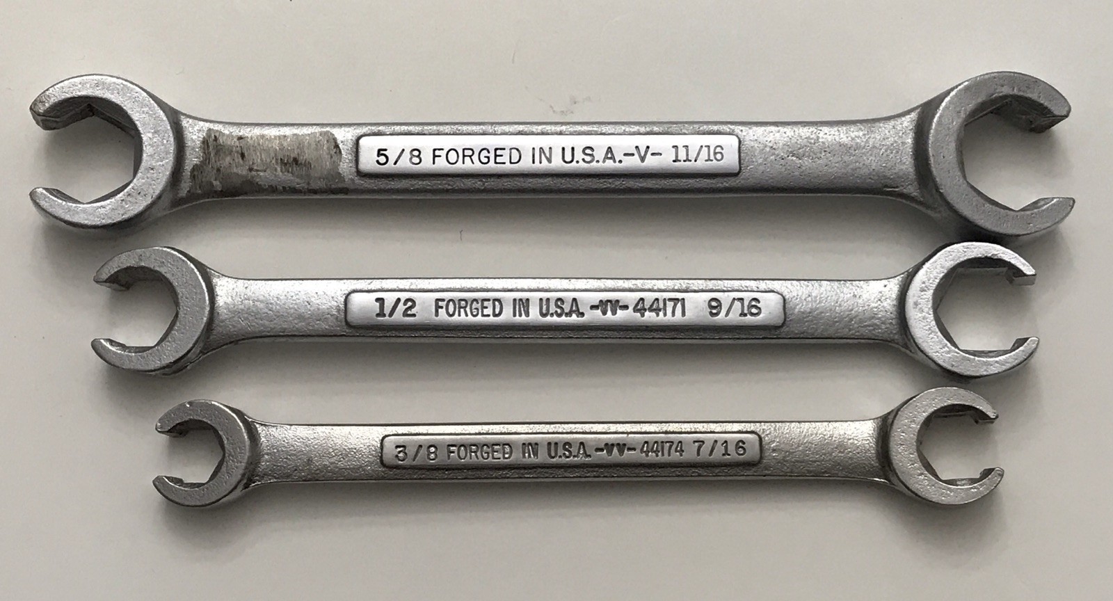 Craftsman Flare Nut Wrench 5/8″x 11/16″, 1/2″ x9/16″, 7/16″x3/8″ USA