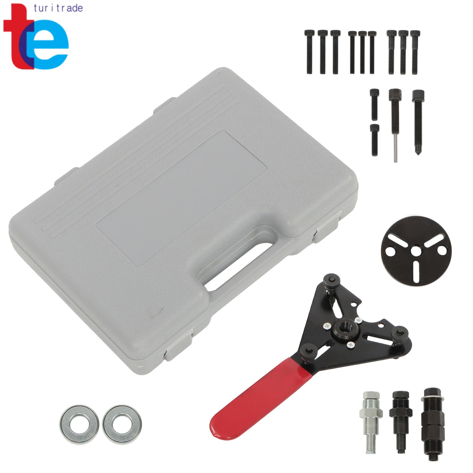 20 Piece AC Clutch Removal Tool Compressor Kit Complete Set Automotive Tools
