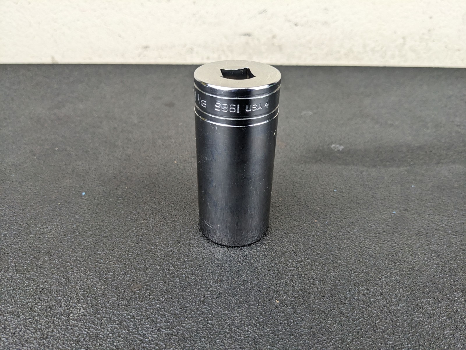 #bo296 Snap-on Tools NEW SAE 1-1/8″ Deep 1/2″ Drive 12 Point Socket S361 USA