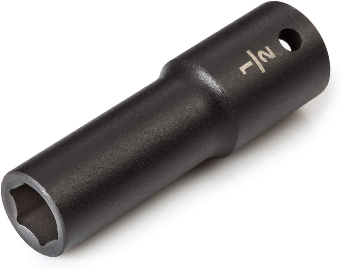 1/2 Inch Deep 6-Point Impact Socket – Durable Alloy Steel with Manganese Finish