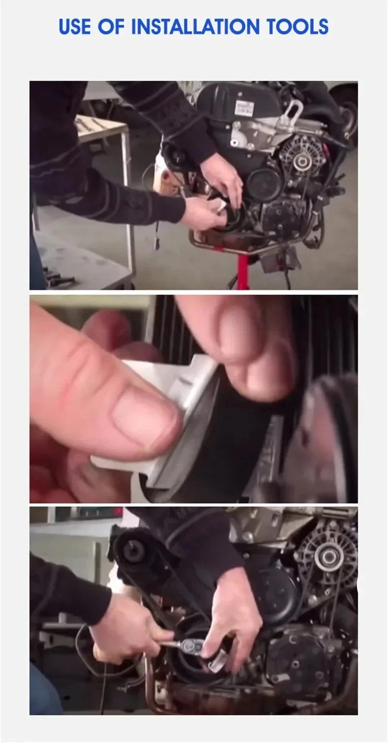 2Pcs Stretch Drive Belt Removal Installer Tool Set for Car