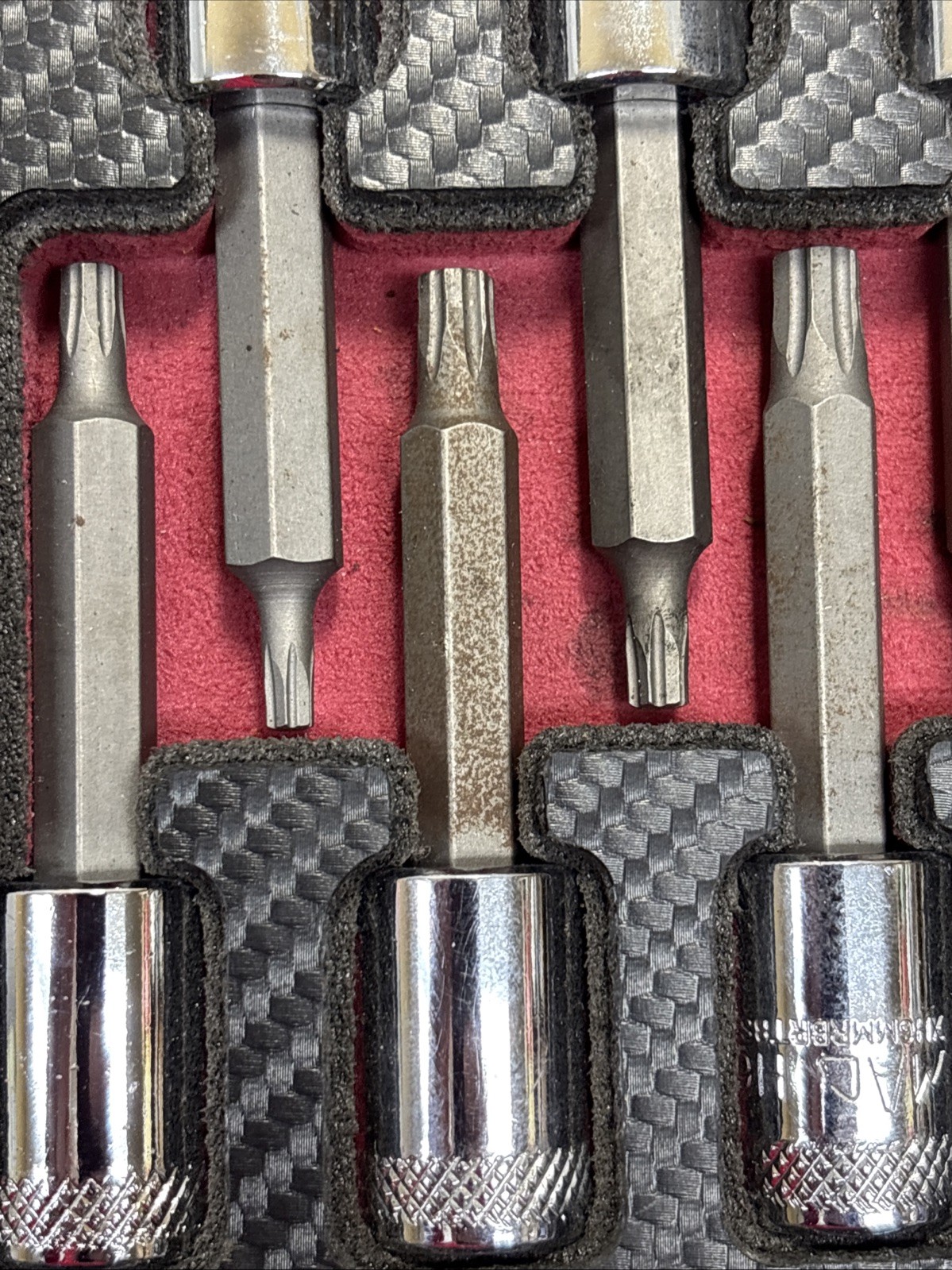 Mac Tool Sxh14rbrt 14pc Sae / Metric Hex Driver Set Rbrt Grip edge Nice!!!