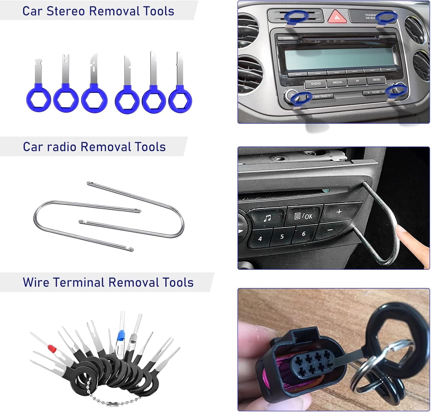 Trim Removal Tool Set, Pry Bar Tool, Door Trim Panel Removal Tool Kit
