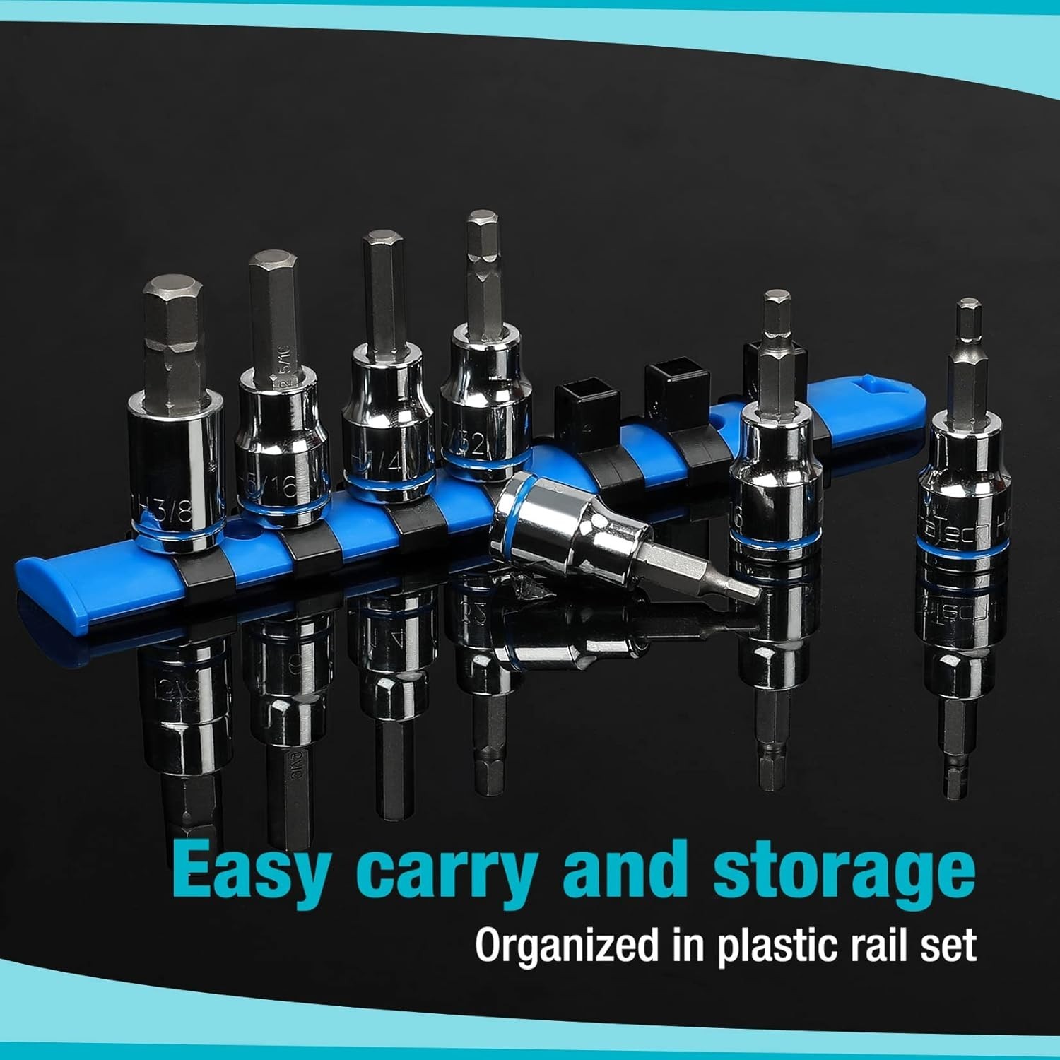 Durable 21-Piece Torx Bit Socket Set – Chrome Plated and Organized Storage