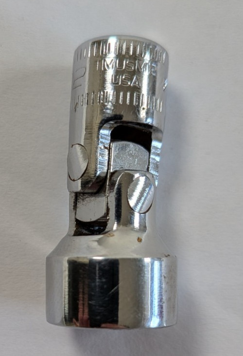 Snap-on TMUSM12 1/4″ Drive 12mm Universal Joint Socket w8b1wt