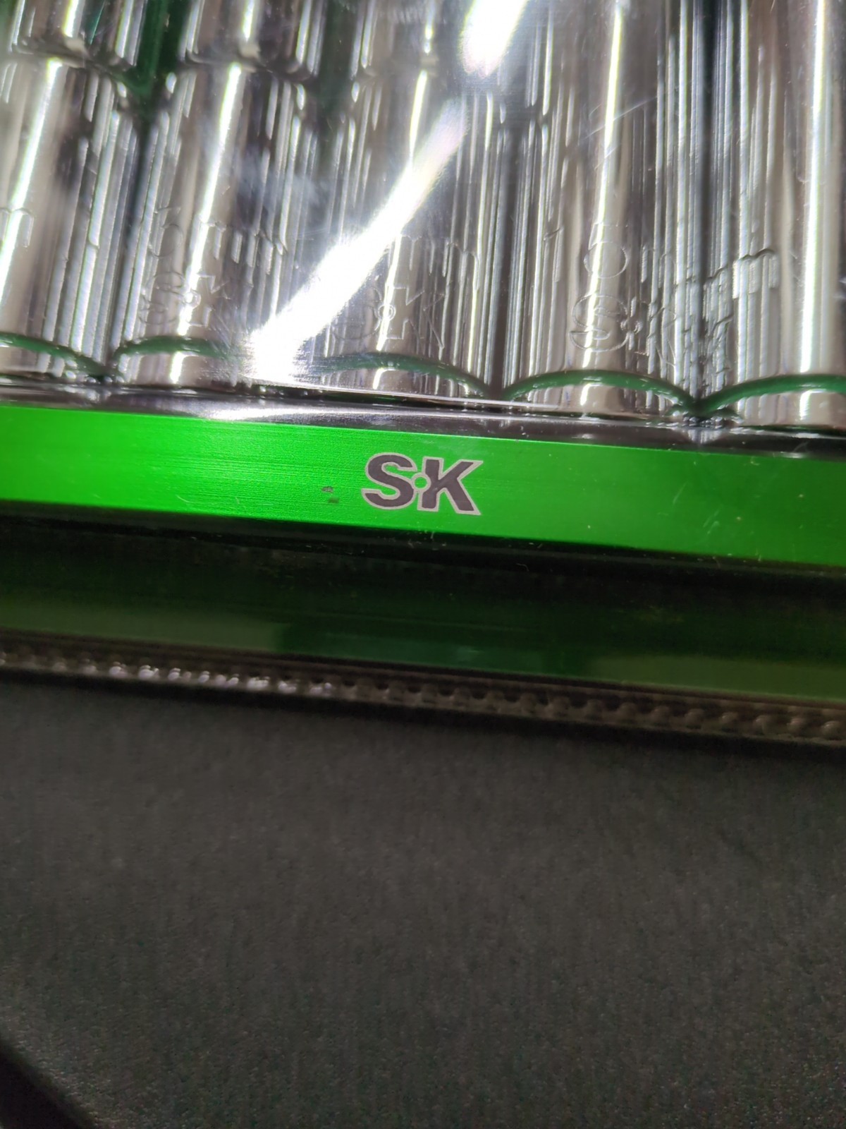 SK Professional Tools 11pc 1/2 Drive Deep Socket Set Metric-New with Rail