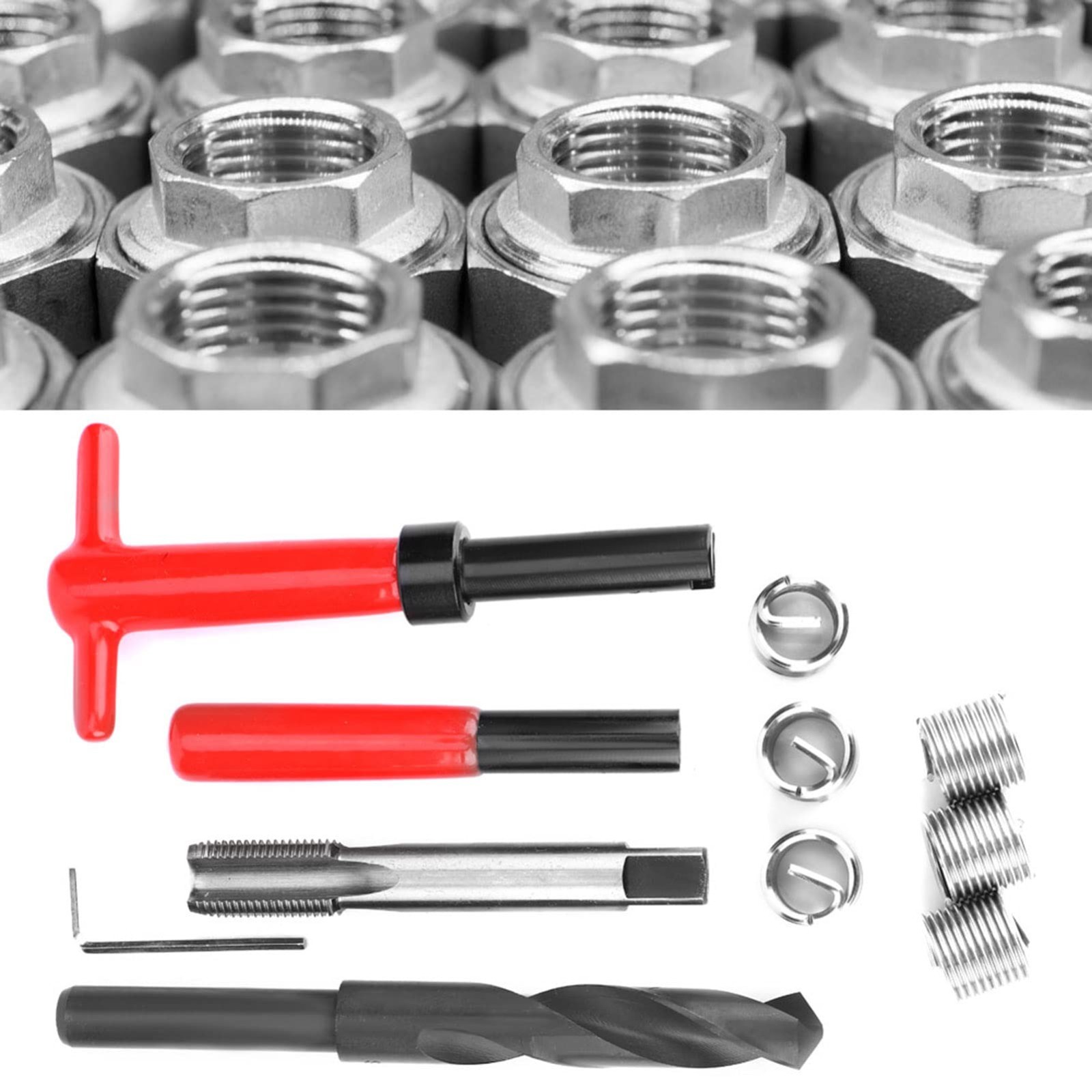 M16x1.5mm Thread Repair Kit – 11 Pieces, Stainless Steel, Hex Wrench, Tap & Inse
