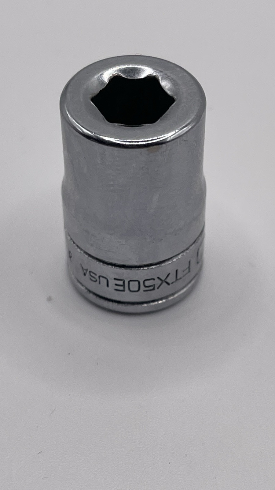 Snap On 3/8in. Drive T-50 Torx Bit Chrome Shallow Socket (missing Torx Bit)