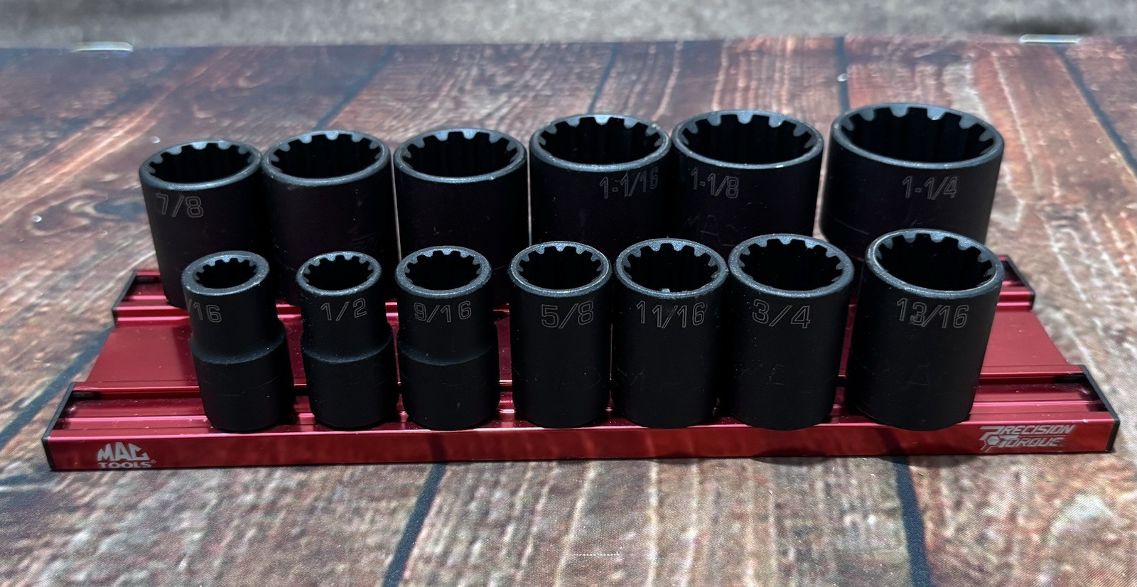 MAC Tools SVP13SBRPT 13pc 1/2in. SAE Spherical Impact Socket Set