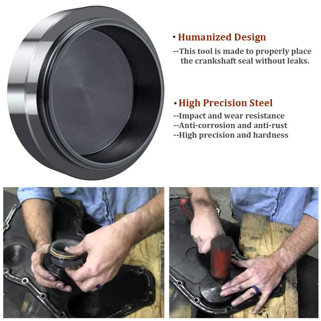 Front Cover Crankshaft Seal & Wear Sleeve Installer Tool for Cummins 5.9L 6.7L