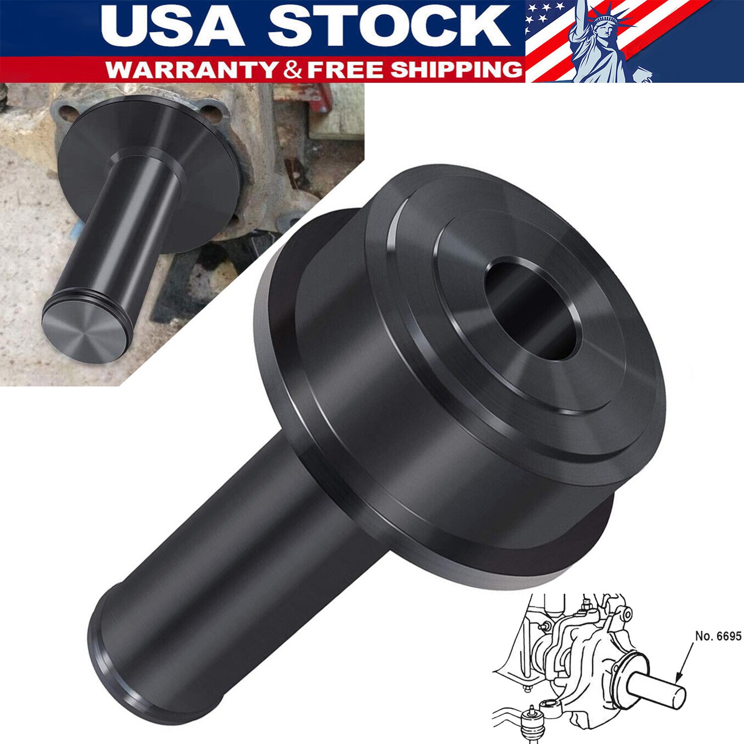 6695 Axle Shaft Oil Seal 4X4 Wheel Knuckle Vacuum Installer for Ford 1998-2004