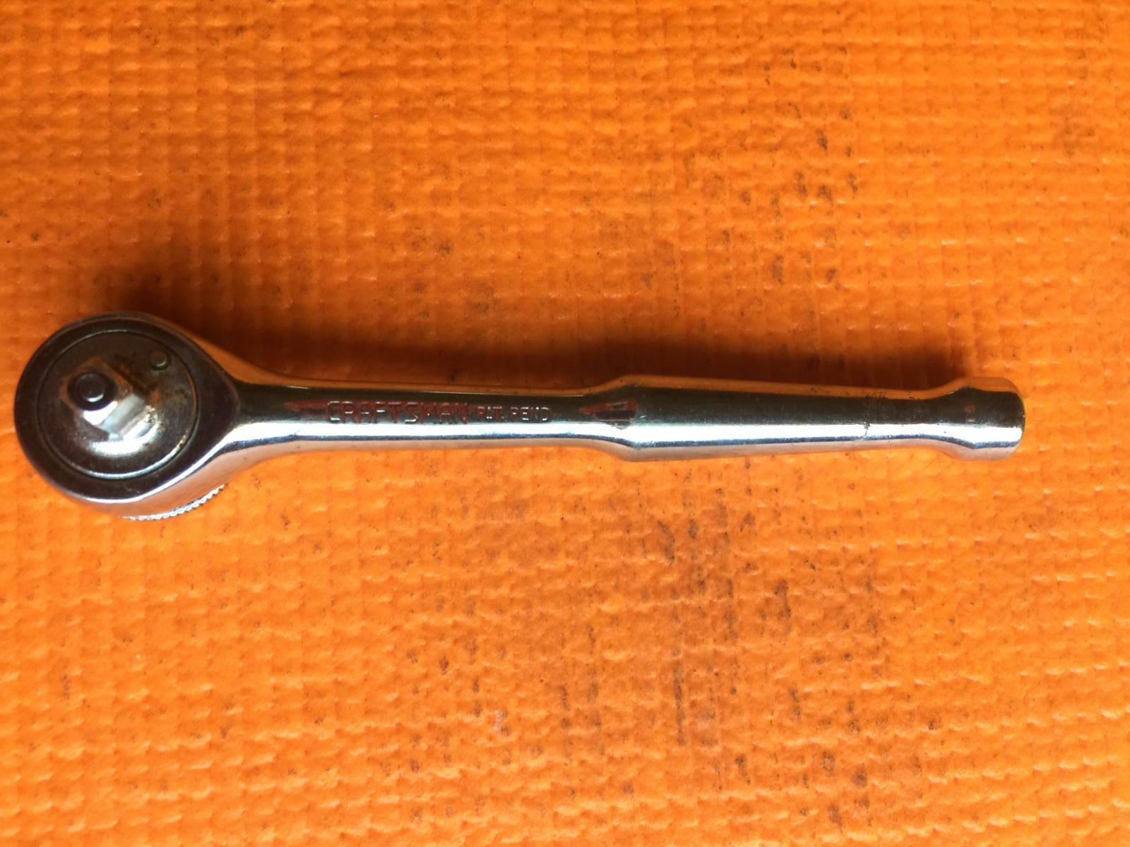 Vintage Craftsman Thumb Wheel 1/4 inch Quick Release Ratchet 43771 EE 7 USA