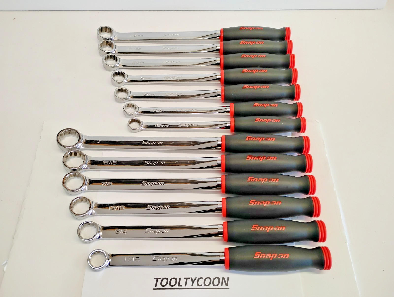 Snap-On Tools USA Custom 2pc Box End Soft GRIP Wrench Set XDSM607K1 XDSG606K1