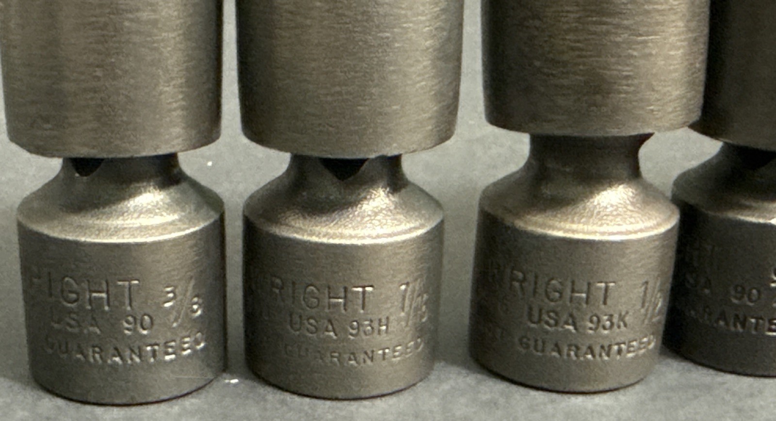 WRIGHT TOOL 7pc 3/8” Dr UNIVERSAL SWIVEL DEEP IMPACT SOCKET SET 3/8” – 3/4” SAE