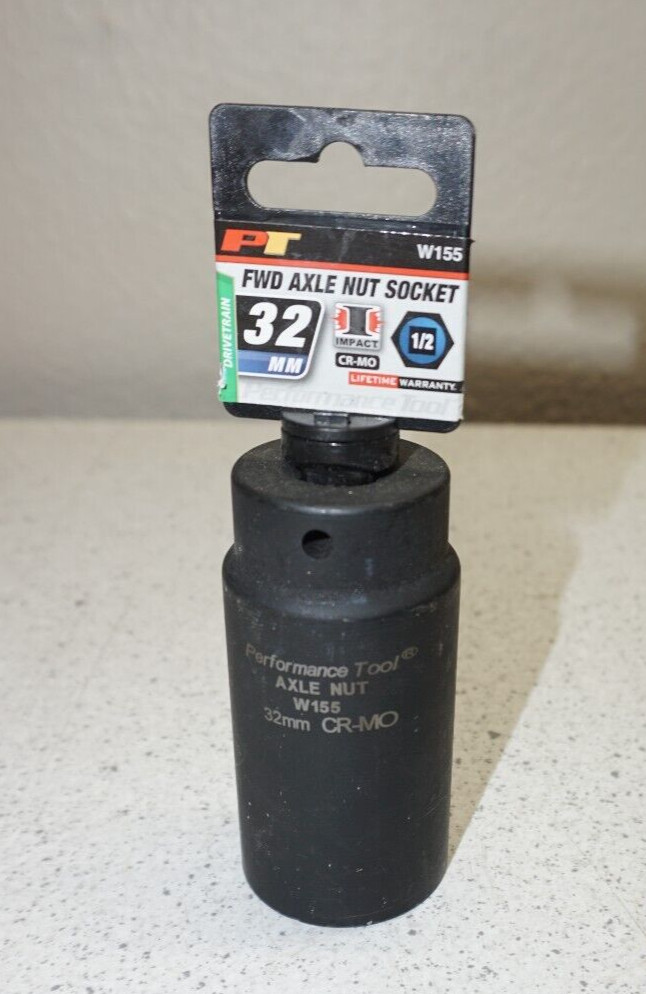 Performance Tool W155 FWD Axle Nut Socket 1/2” X 32 mm Socket