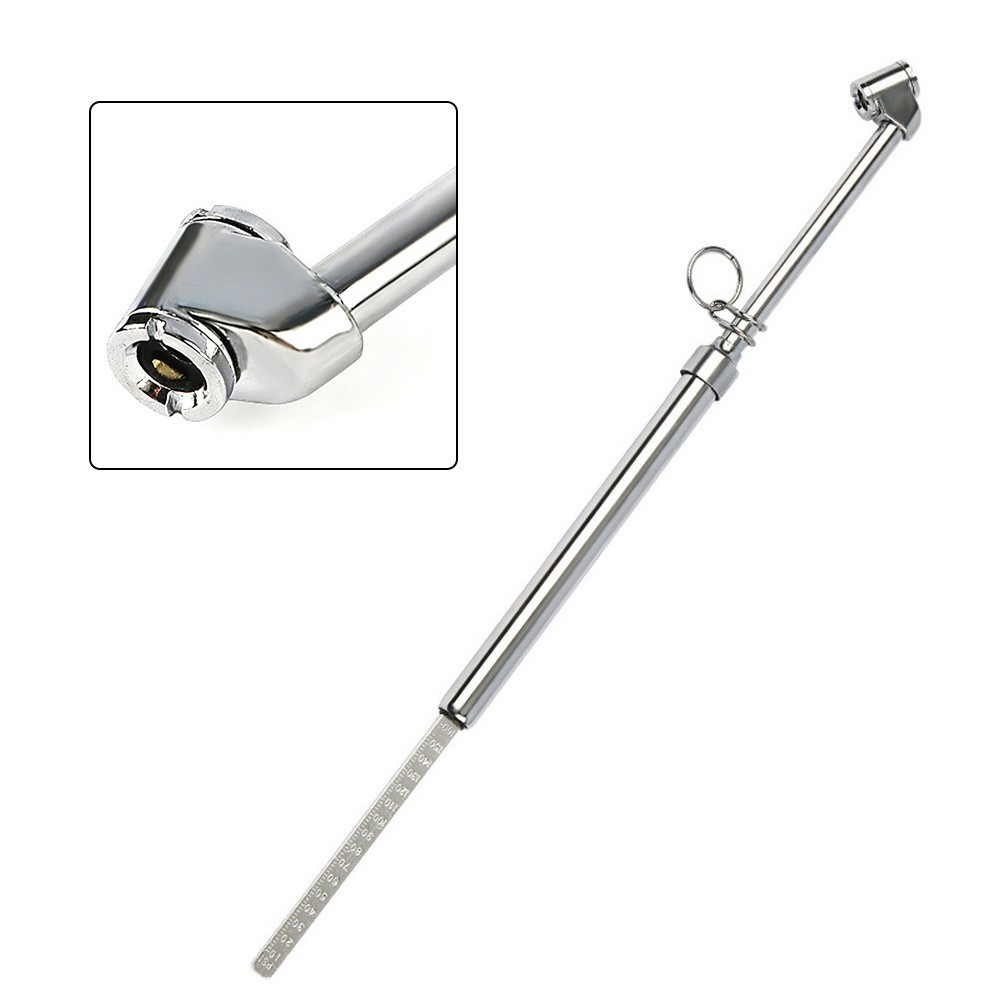 Heavy Duty Dual Head Air Gauge Stainless Steel 20-220 PSI for Truck RV