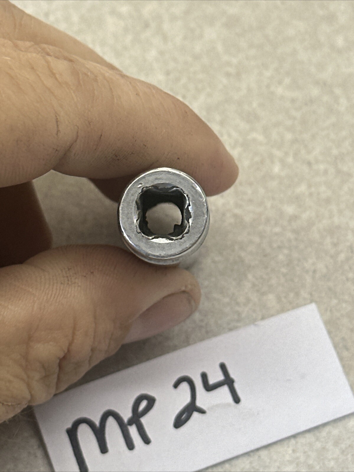Snap-On Tools STM14 1/4″ Drive 7/16″ SAE 6 Point Deep Chrome Socket – USA