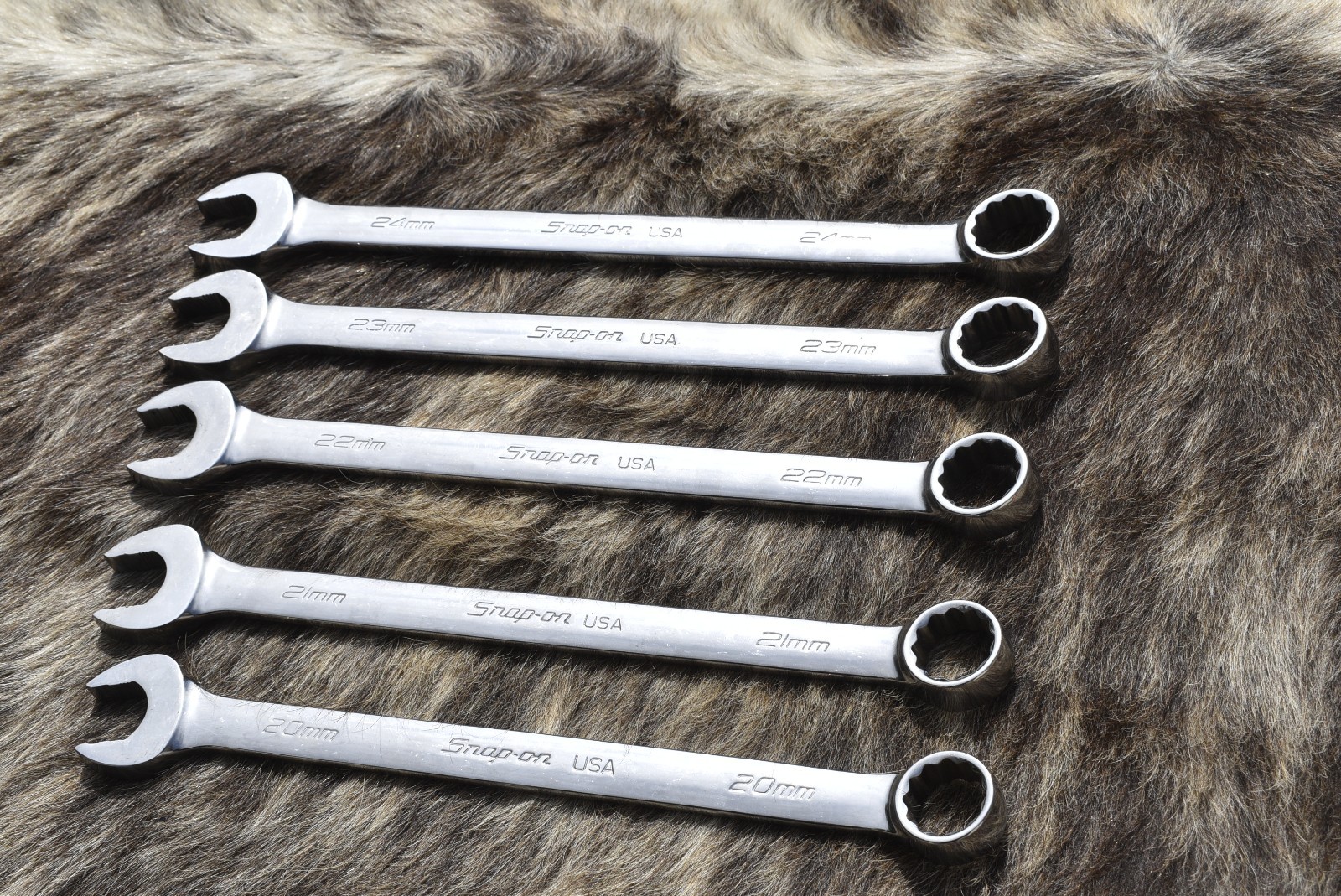 SNAP ON SOEXM705 5-Pc 12-Pt Flank Drive® Plus Combination Wrench Set 20–24mm