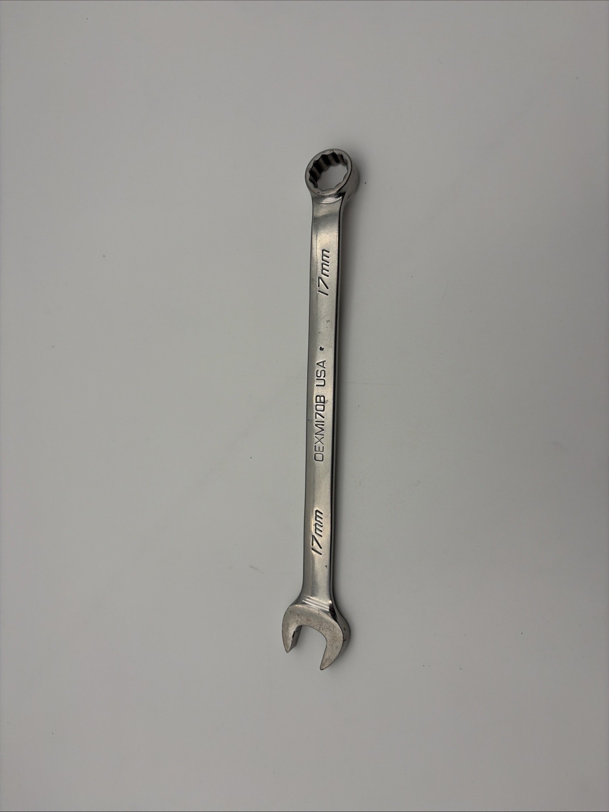 Snap-On USA 17mm Metric Standard Chrome Combo Wrench OEXM170B