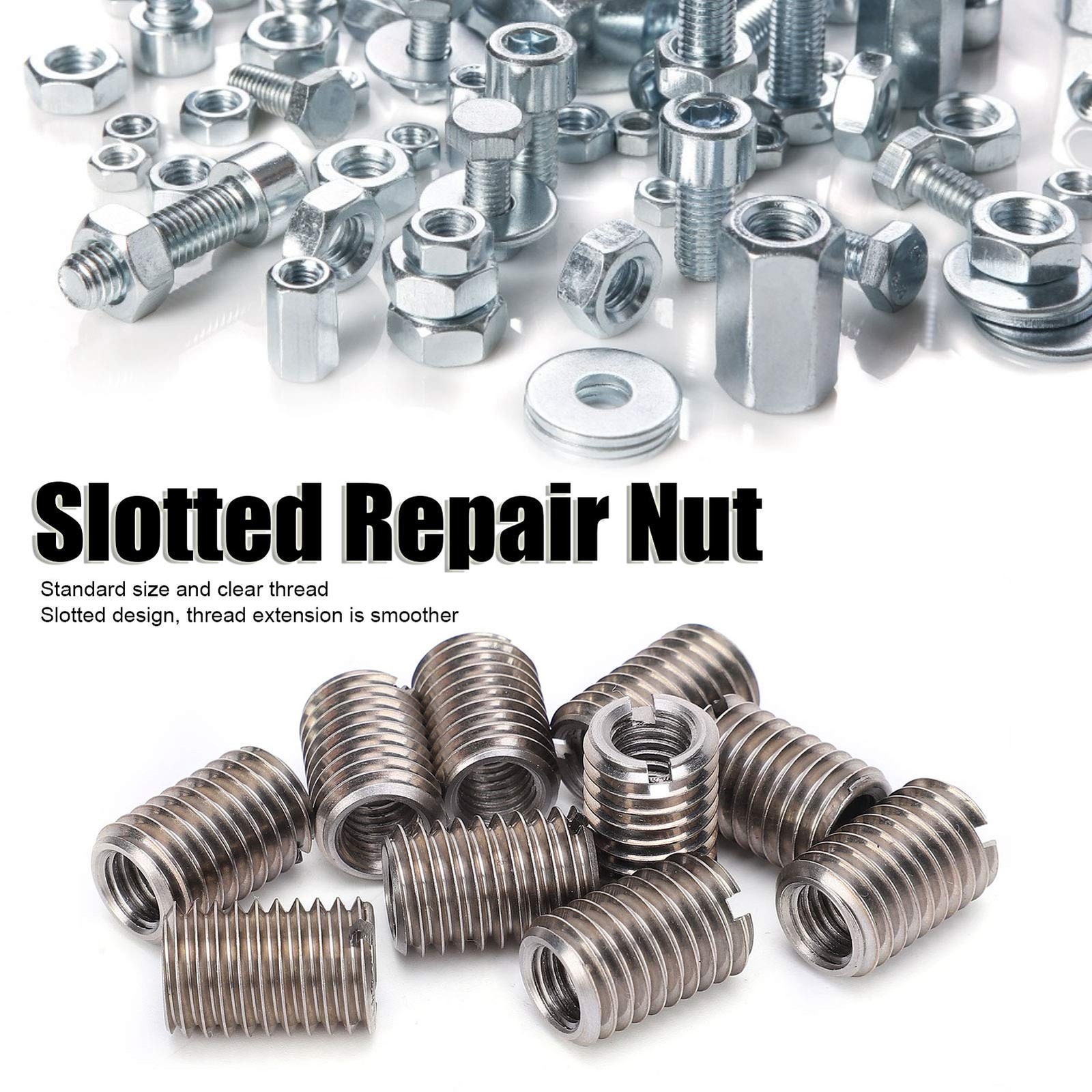 25 PCS M7 x 1.0mm Thread Repair Kit 2D Stainless Steel Drill Wrench Tool Set
