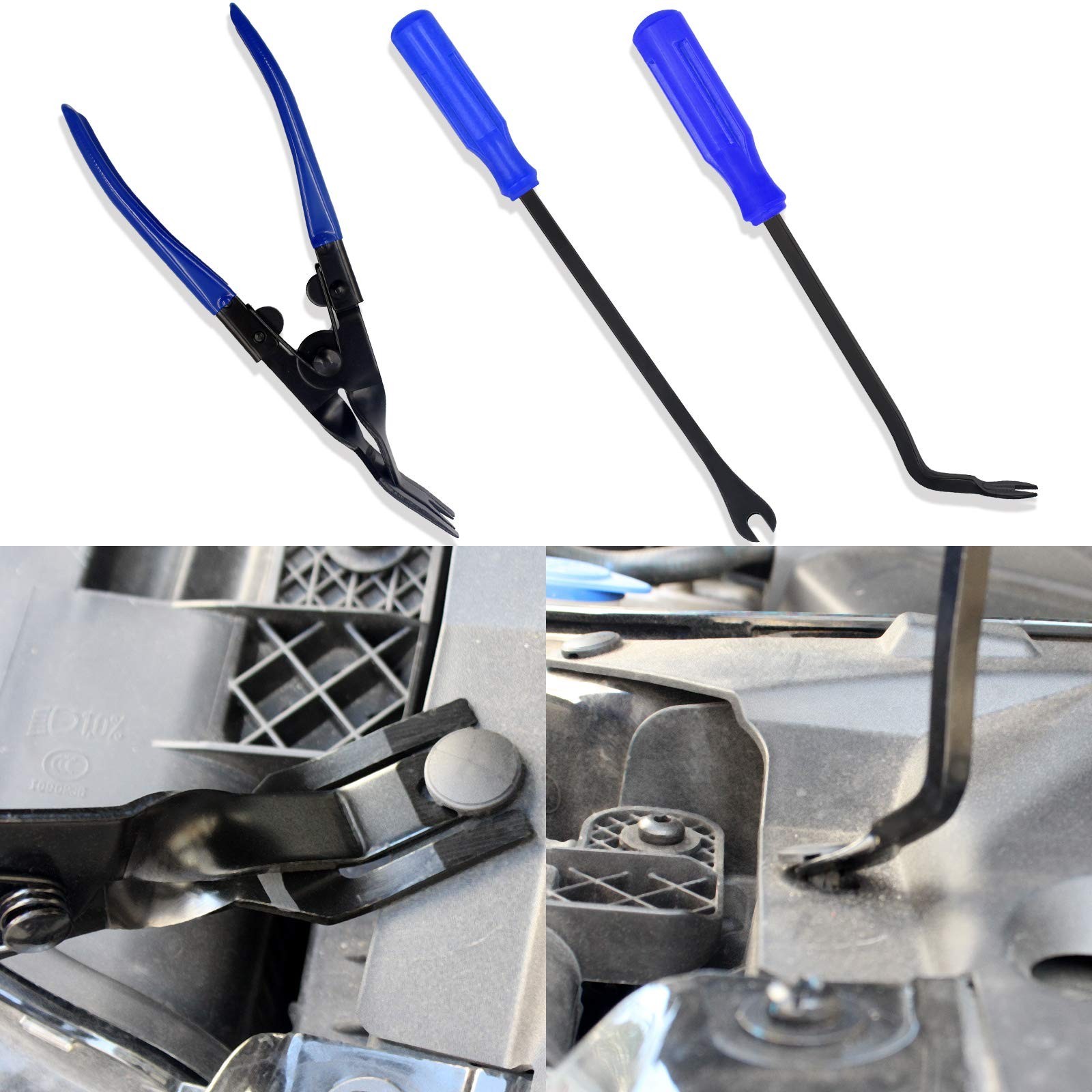 200PCS Trim Removal Tool Kit – Auto Panel Fastener & Clip Pliers Set for Cars