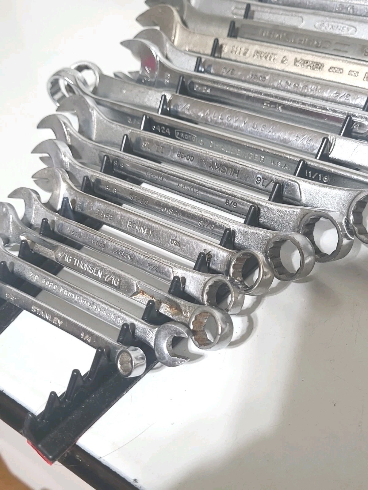 17 Vintage Wrenches Thorsen Proto Bonney Husky Wizard S-K Klein Craftsman Lot.