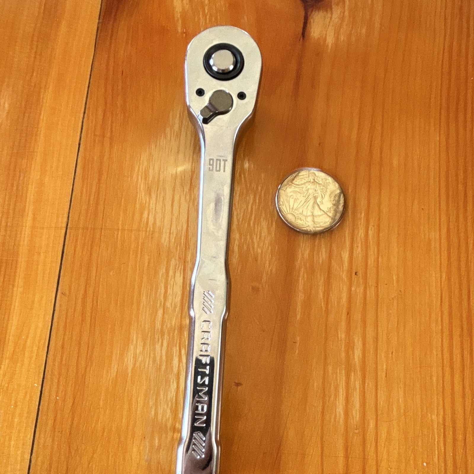 Craftsman 72-Tooth 1/2-in Drive Full Polish Handle Ratchet CMMT86723
