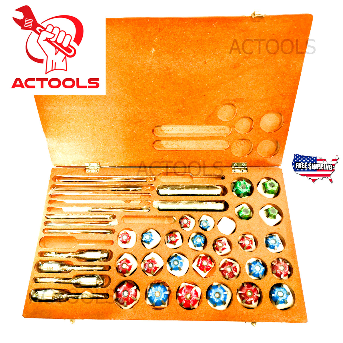 39 pcs Valve Seat Carbide Tipped Cutter Set For Vintage & Modern Car & Bikes