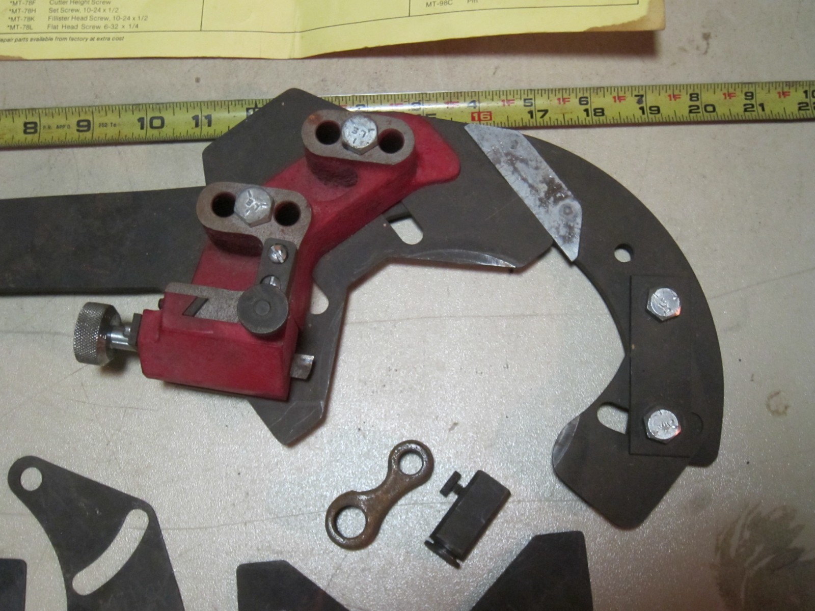 Sealed Power Piston Regrooving Tool MT-136, w/ GI-60 insert/Instructions, Used