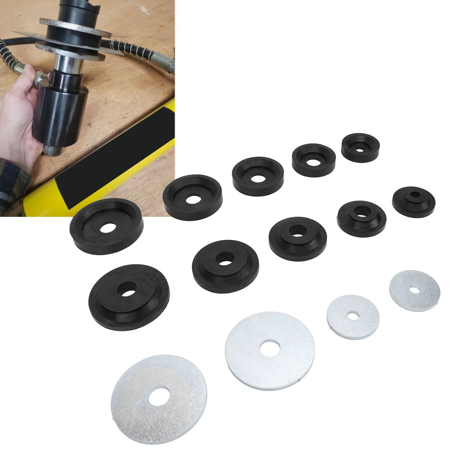 Flared Hole Dimple Die Set For Sheet Metal Projects – Fits Harbor Freight Punch