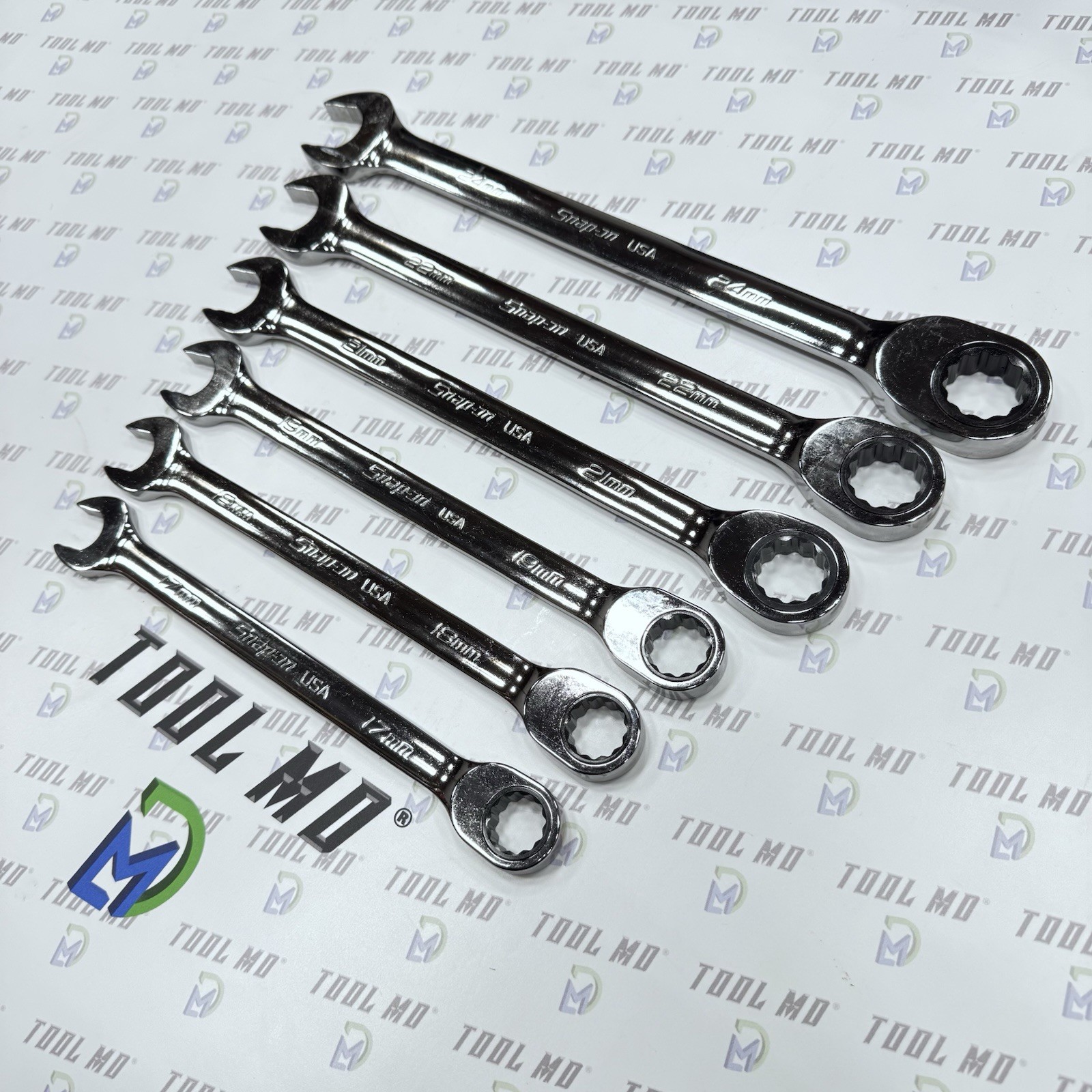 Snap-on Tools NEW 17pc 0° Offset Non-Reverse Ratchet Wrench Foam Set SOXRM01FBA