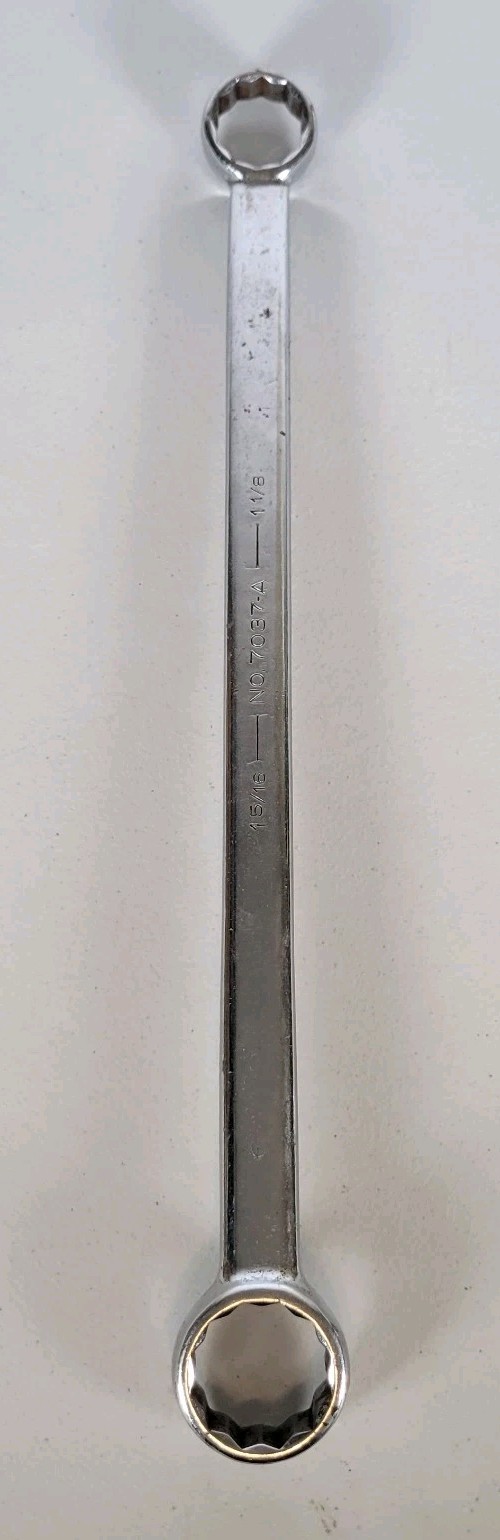 Armstrong Armaloy 18″ Double End Box Wrench 1 1/8” X 1 5/16” 7037-A 12 Point VTG