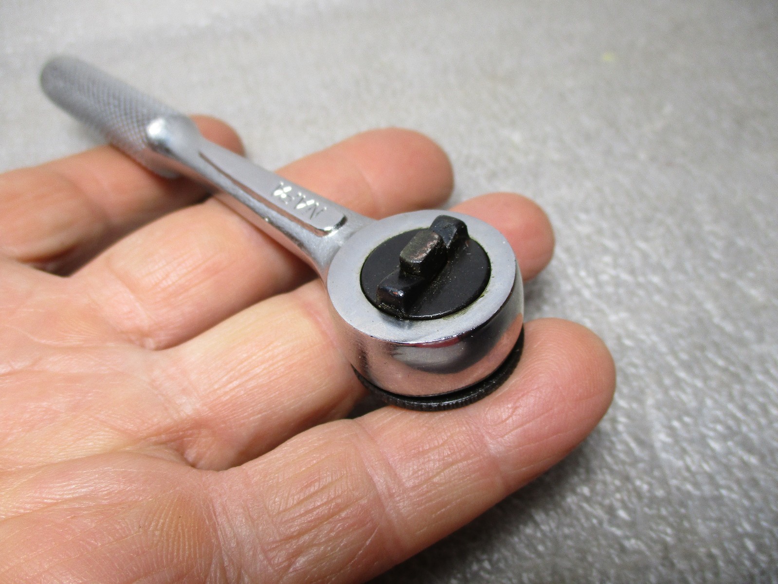 Vtg. NAPA USA 1/4″ Drive Ratchet NM47 RHFT Fine Tooth Push Release Near Mint!