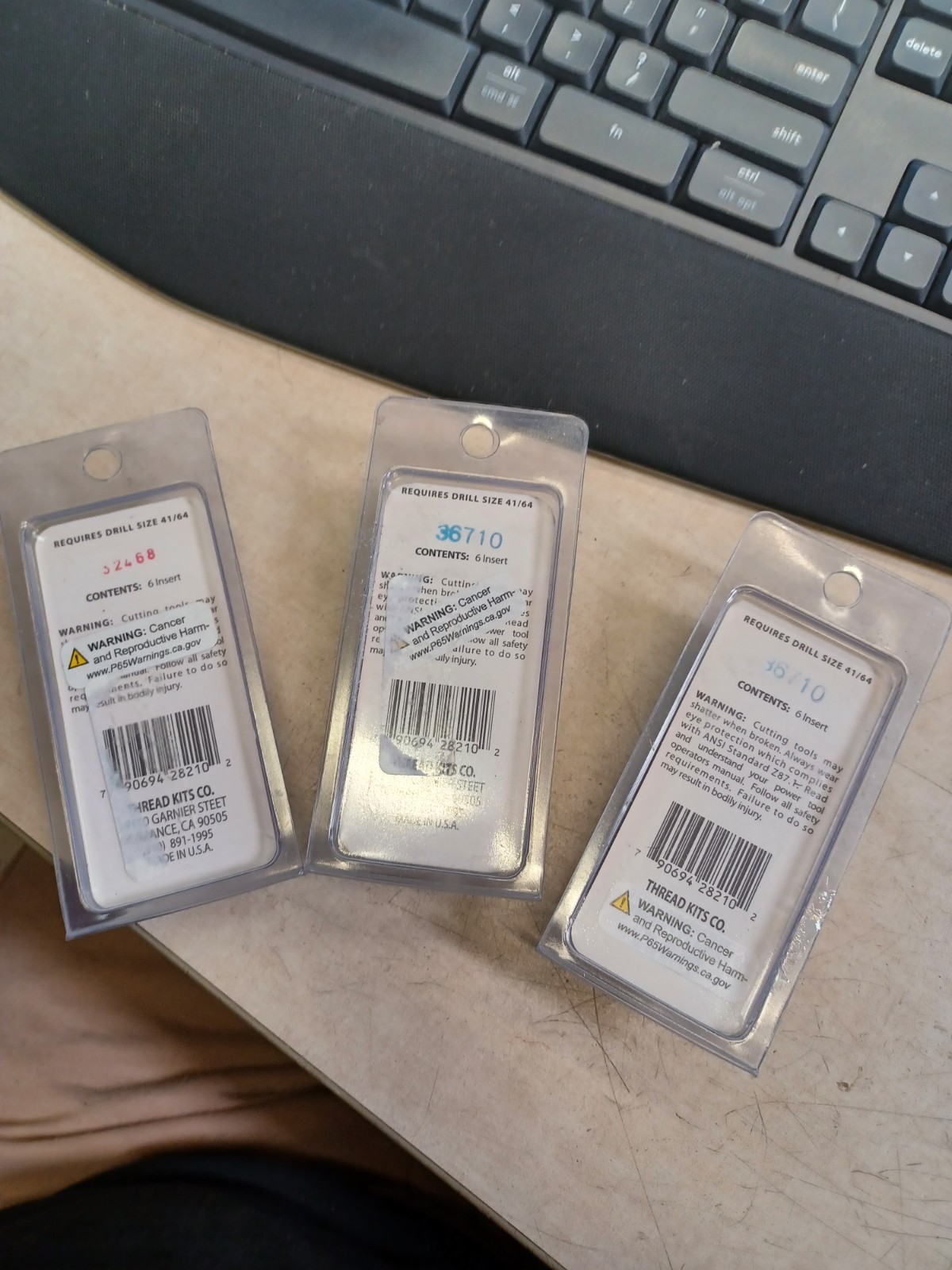 Lot Of 3 Perma-Coil Repair Inserts 208-210 5/8-18