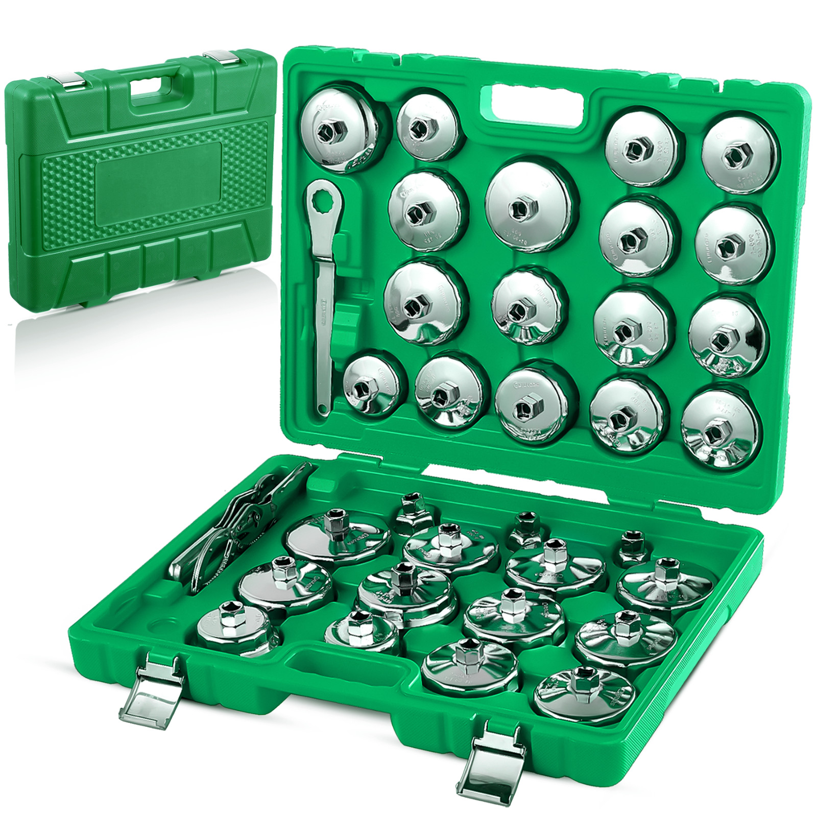 Oil Filter Wrench Socket Set Cup Type 1/2 inch Drive Cap Removal Tool Auto 35X