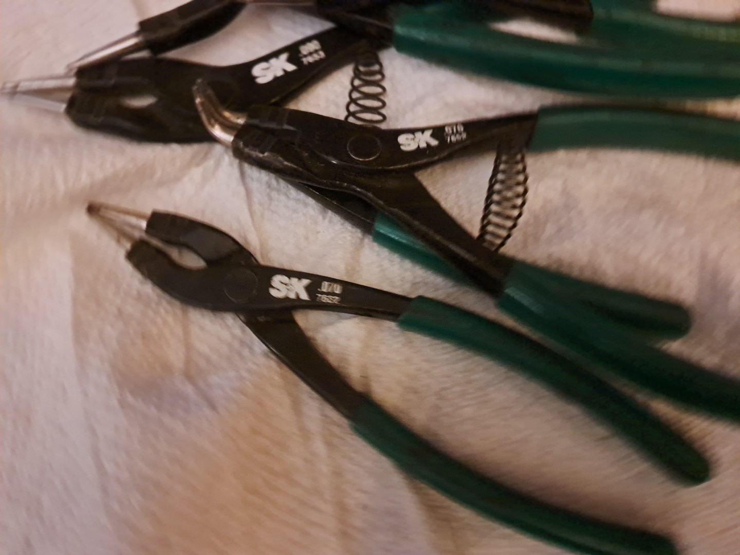Title: Vintage SK Tools USA Heavy-Duty Snap Ring Pliers Set – 5 Pc Forged…