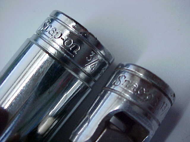 2 Snap-On Tools 3/8″ Drive Sockets SFS 241 3/4″ & S9704CFT Swivel 13/16″ USA