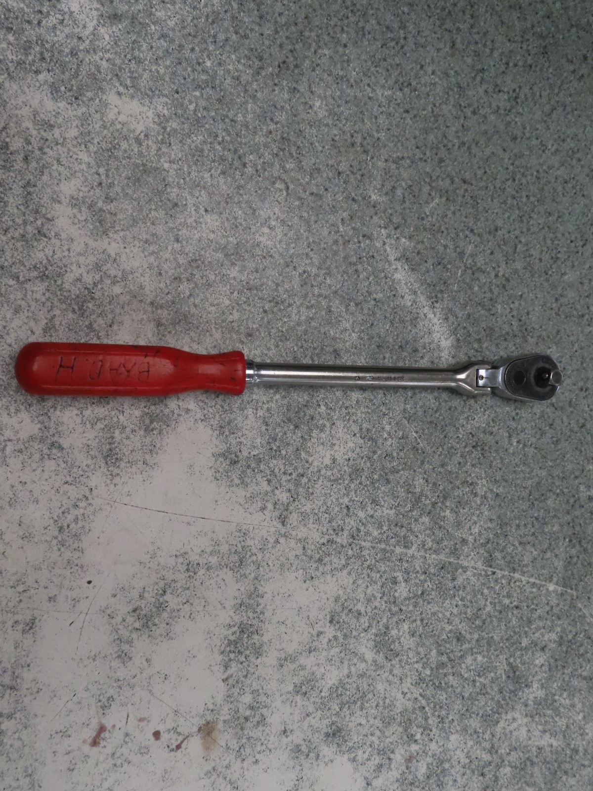 MAC TOOLS XR11FPA 12″ Long Classic Hard-Handle Flex-Head Ratchet Red USA Made