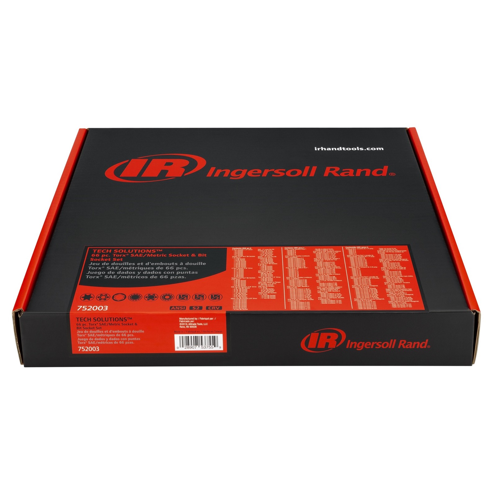 Ingersoll Rand 66 Piece Master Torx and Specialty Bit Socket Set – 752003
