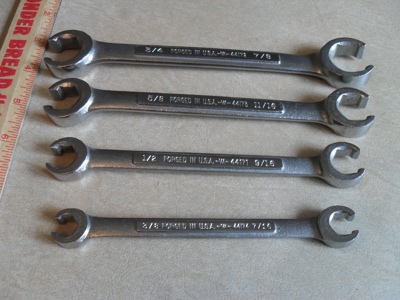 Craftsman USA Flare Nut Wrench Set – 3/8″ 7/16″ 1/2″ 9/16″ 5/8″ 11/16″ 3/4″ 7/8″