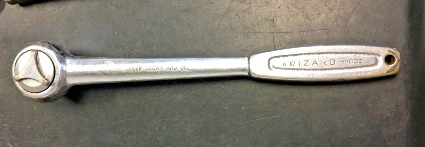 Wizard Tools Round Head Ratchet, H2833, 1/2″ Drive, USA