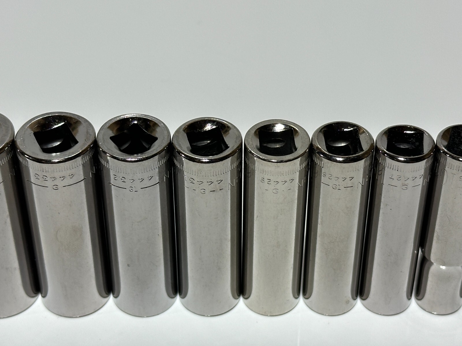 NOS Craftsman USA 11pc Metric 9mm-19mm Deep Socket Set – 3/8″ Drive – 6 Point