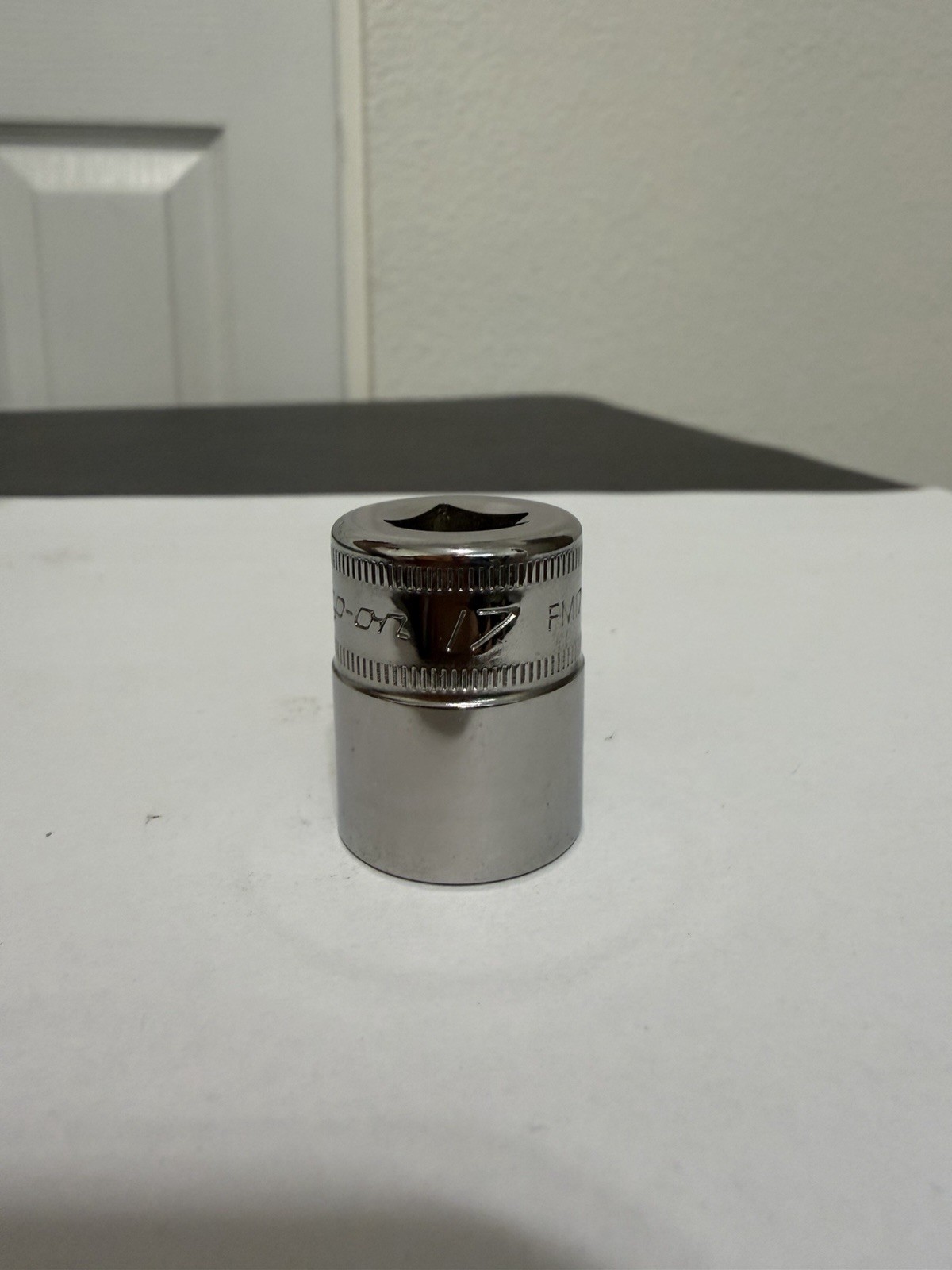 SNAP-ON FM17 3/8 Drive 12 Point Chrome Shallow 17mm Metric Socket
