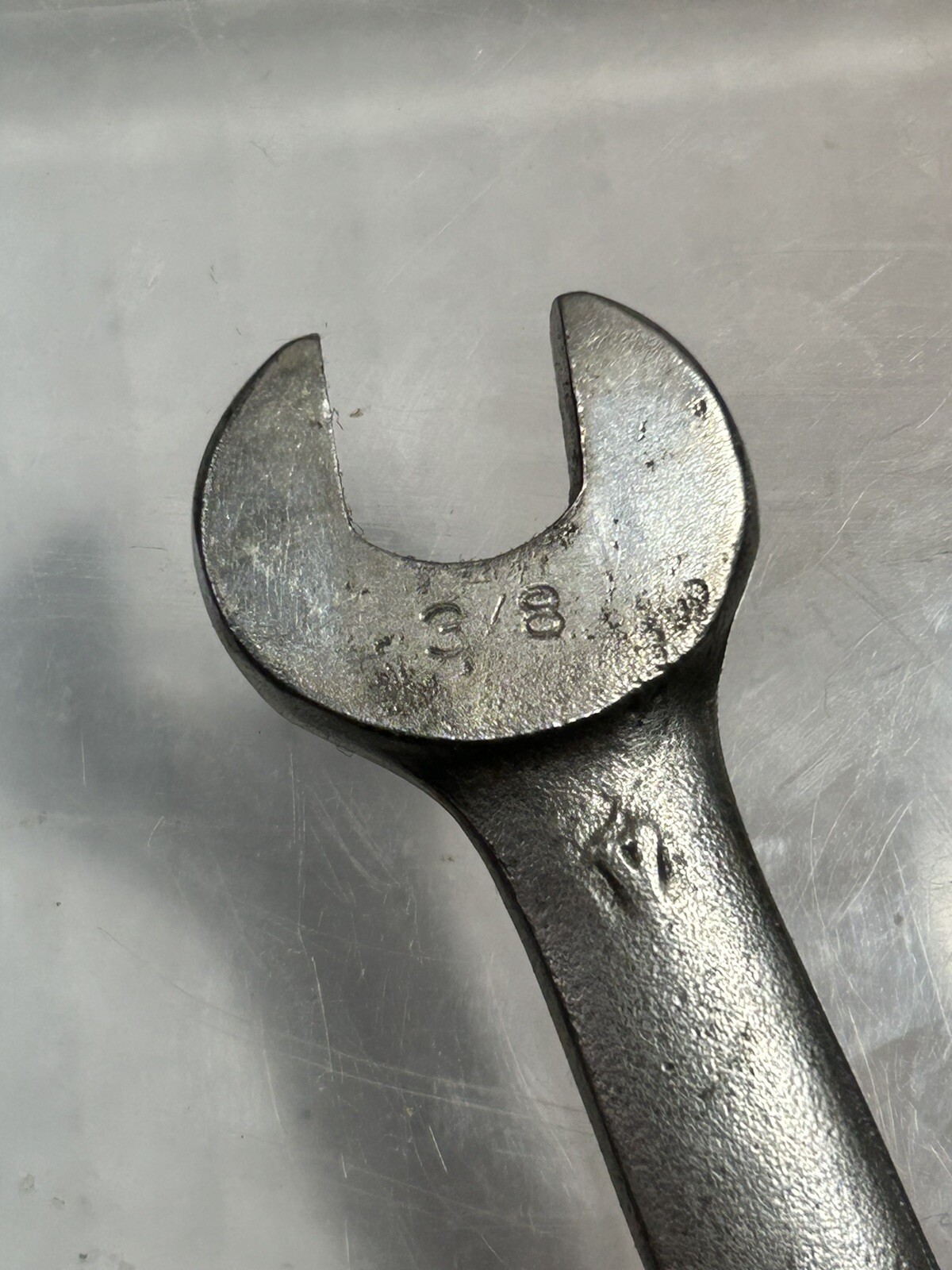Small Vintage J.H. Williams 3/8 Open End Wrench Superrench #1700