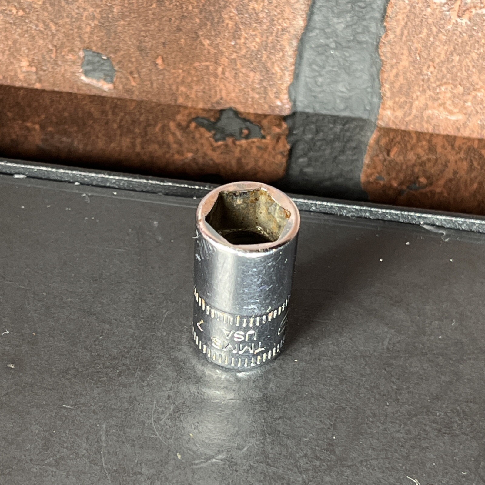 Snap On USA 9mm 6 Point 1/4″ Drive Shallow Socket TMM9 Metric 9 MM Chrome